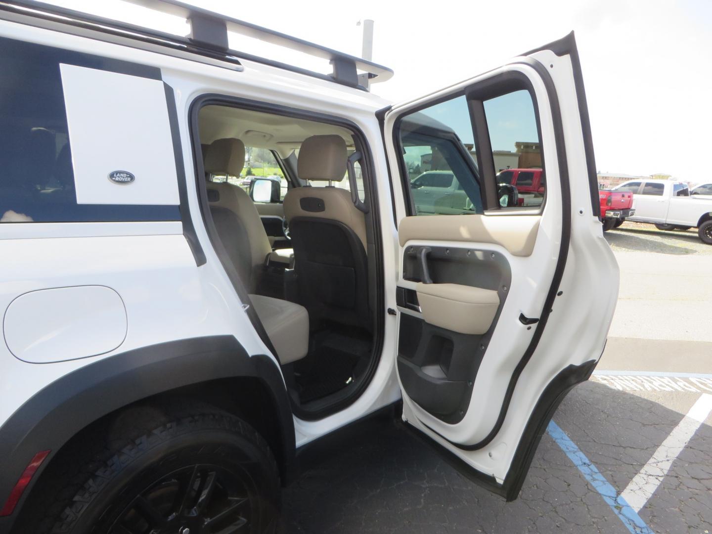 2022 White Land Rover Defender 110 S (SALEJ7RX6N2) with an 2.0L L4 DOHC 16V engine, 8A transmission, located at 2630 Grass Valley Highway, Auburn, CA, 95603, (530) 508-5100, 38.937893, -121.095482 - Photo#46